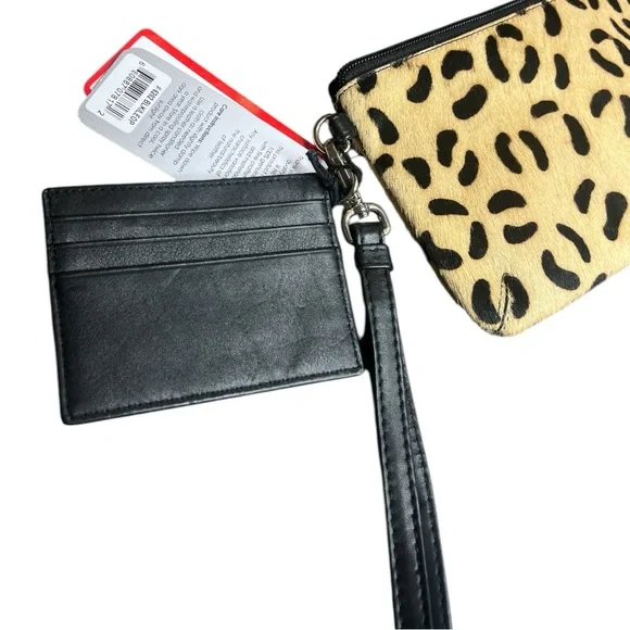 ili New York Chic Leopard Print Wristlet with RFID Card Holder, NWT - Picture 6 of 7